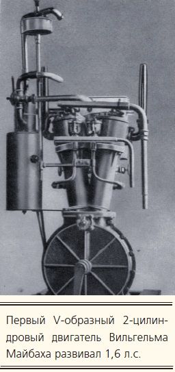 Первый V-образный 2-цилиндровый двигатель