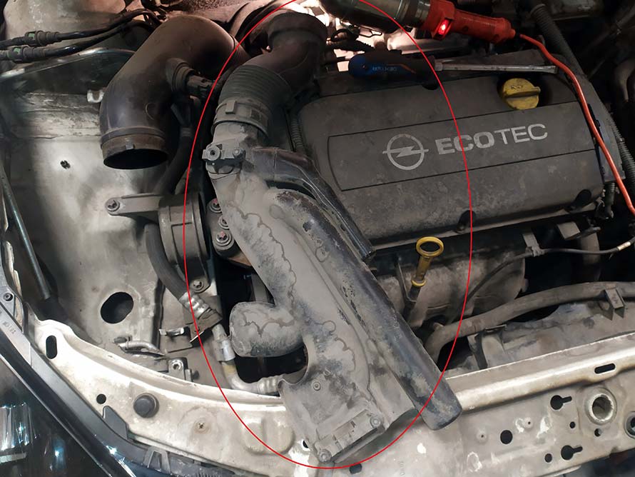 Opel Astra H. Замена прокладок теплообменника